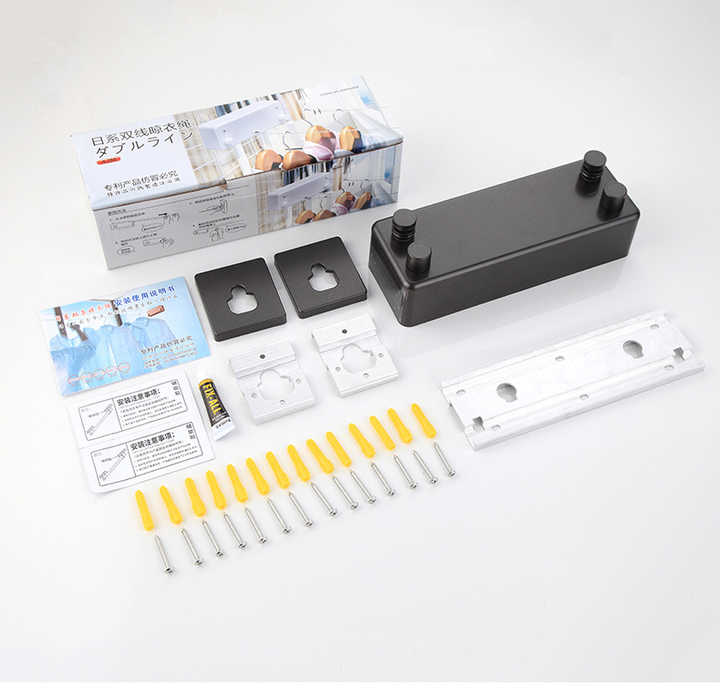 Tendedero Retráctil De Pared GAESHOW - Cuerda Extensible De 4.8m, Para Interior Y Exterior, Blanco