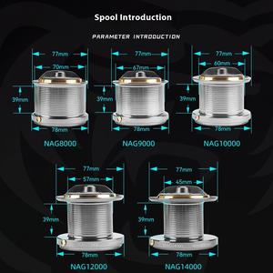 Ancla <span class=keywords><strong>de</strong></span> boca en ángulo <span class=keywords><strong>de</strong></span> Metal completo, caña <span class=keywords><strong>de</strong></span> <span class=keywords><strong>mar</strong></span>, carrete <span class=keywords><strong>de</strong></span> <span class=keywords><strong>pesca</strong></span> giratorio <span class=keywords><strong>de</strong></span> fundición larga, carrete <span class=keywords><strong>de</strong></span> Jigging diseñado para Big Lake Big Fish - Product Image 5