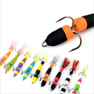 Mandula Fishing Lure Soft Lure Swimbait Wobbler Bass Pike Lure Minnow Foam Insect Artificial Baits with treble hooks