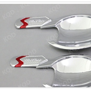 Nuevo Diseño de Manija de Puerta Cromada con Etiqueta Roja, Inserto de Manija de Puerta Triton para Accesorios Mitsubishi Triton L200 2016 - Product Image 5