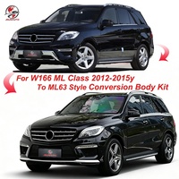 Pièce auto : Kit carrosserie de conversion style ML63 pour Mercedes ML350 ML500 (2012-2015) – Pare-chocs avant et arrière, diffuseur
