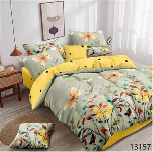 Ensembles de draps de lit en coton King Size 8 pièces en gros avec couette lot de literie 3 places Draps et Couettes De Lit Coton - Product Image 4
