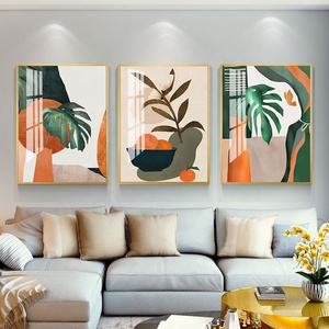 Tranh Nghệ Thuật Treo Tường Bằng Vải Bố Hiện Đại Tranh Nghệ Thuật Treo Tường Hình Cây Cối Dùng Cho Trang Trí Phòng Khách Tấm Kính Cường Lực - Product Image 3