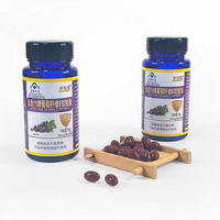Extrait de pépins de raisin premium + Vitamine E en capsules molles - Complément alimentaire anti-âge et soin de la peau par gélule, certifié GMP