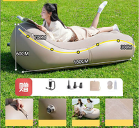 Canapé gonflable léger en PVC durable pour l'extérieur
