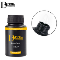 Base Coat Gel Polish Transparent 15ml Professionnel Super Brillant Gel Polish Transparent Base Coat Gel UV Soak-Off Top Coat Sans Résidu