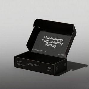 Boîtes en papier noir en gros, impression numérique, haute qualité, recyclables, personnalisées pour chaussures, vêtements et sous-vêtements, personnalisez votre logo - Product Image 3