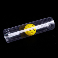 Emballage transparent en plastique pour balles de pickleball, tube transparent, boîte cylindrique pour balles de pickleball, tubes d'emballage en plastique