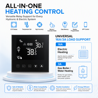 Termostato Comercial Moderno HY603 con WIFI para Fan Coil, Control de Calefacción y Refrigeración, 4 Tubos para Agua Fría y Caliente