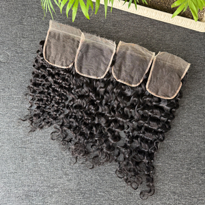 ผมลอนธรรมชาติแบบดิบ  ชนิดไม่ผ่านการแปรรูป  พร้อมเชือกผูกผมแบบ HD Lace Closure ขนาด 5x5  ทำจากผมมนุษย์แท้  ขนาด 14-20 นิ้ว สีดำธรรมชาติ - Product Image 6