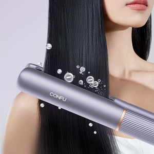 CONFU professionale <span class=keywords><strong>Hair</strong></span> Styling strumento a doppia tensione ferro piatto arricciacapelli ferro vapore alluminio capelli LED elettrico domestico - Product Image 3