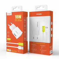 Chargeur universel boîte de couleur UV avantage papier câble de données emballage avec fenêtre avant plié dossier gaufrage