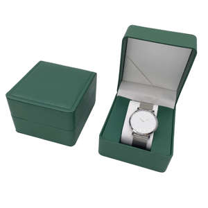 Boîte à <span class=keywords><strong>montre</strong></span> en coton écologique, étui à <span class=keywords><strong>montre</strong></span> unique en cuir personnalisé, boîte cadeau pour bijoux avec remontoir de <span class=keywords><strong>montre</strong></span> <span class=keywords><strong>Wolf</strong></span> - Product Image 1