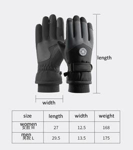 Gants de motoneige chauds et coupe-vent épais en polaire d'hiver pour hommes et femmes, gants de <span class=keywords><strong>ski</strong></span> antidérapants pour le snowboard et l'extérieur, avec LOGO personnalisé - Product Image 6