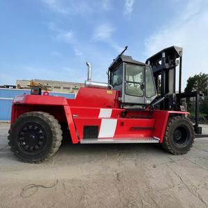 Chariot élévateur diesel Kalmar 25 tonnes 4x4 tout-terrain d'occasion avec déplaceur latéral hydraulique, mât à trois sections, pneus pneumatiques - Product Image 1