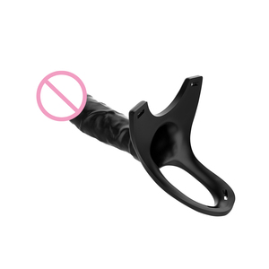 Dildo vestível para casais, venda direta de fábrica, pênis de silicone, com cinto, coleira ajustável, para mulheres, brinquedo sexual - Product Image 2