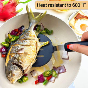 11 pièces Spatule en silicone Turner 600F Spatules de cuisson résistantes à la chaleur pour ustensiles de cuisine antiadhésifs Grands ustensiles de cuisine flexibles BPA <span class=keywords><strong>Fr</strong></span> - Product Image 4