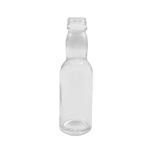 40ml beyaz Mini/küçük viski şarap örnek cam şişe vidalı üst