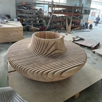 Meubles d'extérieur personnalisés, pots de fleurs paramétriques, jardinières en bois massif OAK, meubles en bois paramétriques