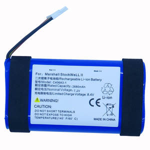 C406A3-1 batteria per altoparlanti C406A3 di ricambio per batterie 7.2V 2680mAh per Marshall STOCKWELL 2 altoparlanti Bluetooth - Product Image 3