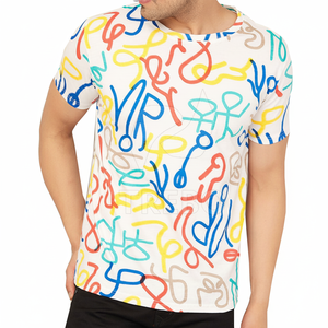 Venta al por mayor de sublimación camiseta de Impresión logotipo personalizado de manga corta de poliéster sublimación camiseta - Product Image 1