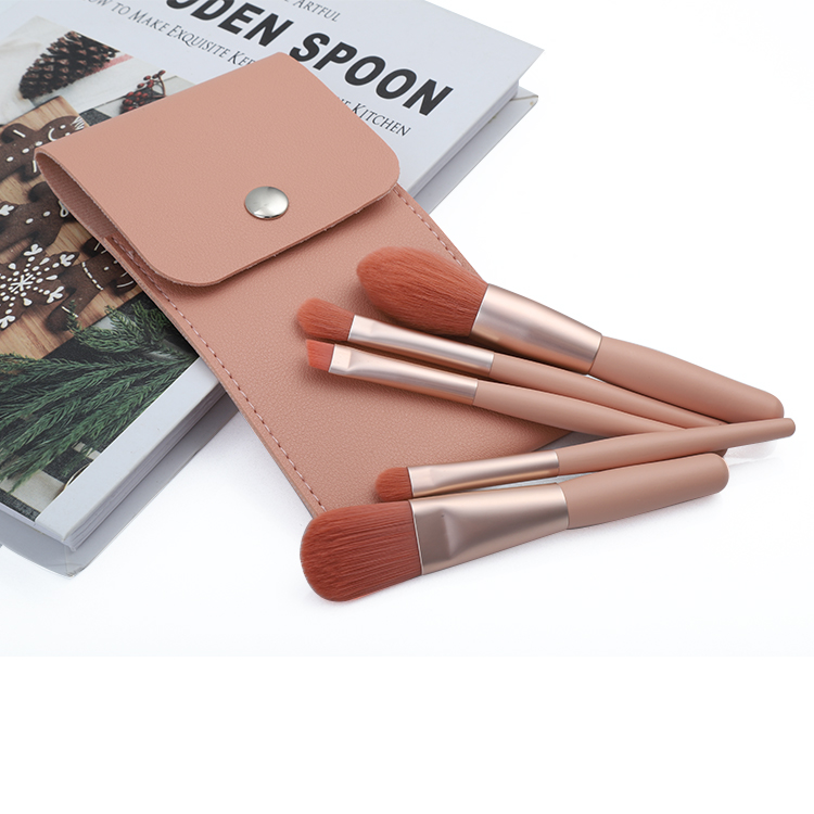 Набор сверхмягких косметических кистей, 5 шт., набор косметических кистей для макияжа с логотипом на заказ