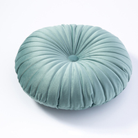 Oreiller décoratif rond en velours personnalisé Coussins de sol citrouille en peluche Coussins de siège souples Oreillers et coussins