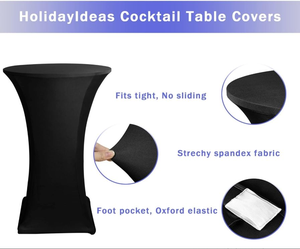 Biểu tượng tùy chỉnh vòng bảng vải quảng cáo triển lãm Spandex Cocktail bảng Bìa - Product Image 2