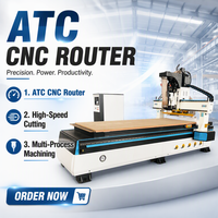 Router CNC Lineal Automático ATC de 9/12kW con Eje Rotatorio y Opción de Bomba sin Aceite