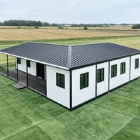 Panneau sandwich 50 mm, fenêtre 930 mm, maison modulaire préfabriquée de 20 pieds, plancher à double couche isolé, unité de dortoir mobile pour chantier