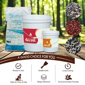 Resina lavata di pietra vernice superficie della parete pavimento esterno cortile paesaggio applicazione sabbia epossidica pavimento vernice - Product Image 2