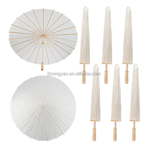 Parasol en papier blanc chinois à manche long pour bricolage, accessoire <span class=keywords><strong>de</strong></span> photographie <span class=keywords><strong>de</strong></span> <span class=keywords><strong>mariage</strong></span>, décoration <span class=keywords><strong>de</strong></span> fête, parasol peint – Vente en gros - Product Image 2