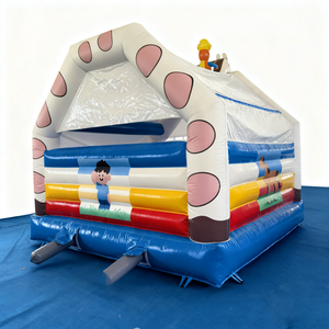 Château Gonflable Commercial Thème Girafe Mignonne Prix Usine, Structure Gonflable en PVC 0,55 mm pour <span class=keywords><strong>Location</strong></span> de Aires de Jeux pour Enfants - Product Image 4