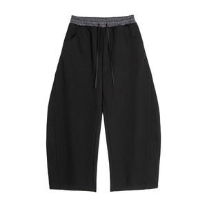 Pantalon de survêtement ample surdimensionné personnalisé pour homme, 350 g/m², double taille, coupe baggy - Product Image 2