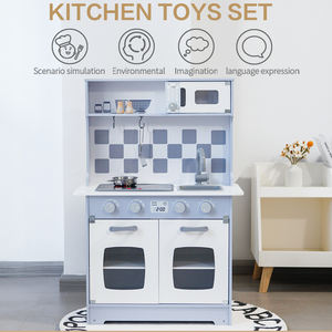 Jouets de <span class=keywords><strong>cuisine</strong></span> <span class=keywords><strong>en</strong></span> <span class=keywords><strong>bois</strong></span> rose pour enfants, ensemble de <span class=keywords><strong>cuisine</strong></span> pour faire semblant de cuisiner, ensemble de jeu avec son et lumière - Product Image 3