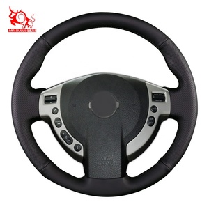 Funda para <span class=keywords><strong>Volante</strong></span> de Coche, Cosida a Mano, de Cuero de Alta Calidad para <span class=keywords><strong>Nissan</strong></span> <span class=keywords><strong>Qashqai</strong></span> X-trail Rogue NV200 Sentra SE-R Sports MRBULLS - Product Image 2