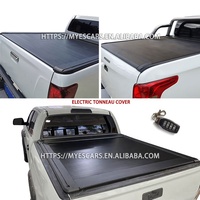 Couverture de benne de pick-up personnalisée en alliage d'aluminium étanche, souple, enroulable, rigide, pliable en trois parties, rétractable et verrouillable