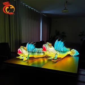 Trung Quốc Zigong Truyền Thống Năm Mới Cần Cẩu Động Vật Lụa Trang Trí Đèn Lồng Để Bán