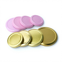 Couvercle en fer blanc de 53 mm pour bocaux en verre, idéal pour l'emballage de cornichons, confitures et aliments – Fourniture d'usine