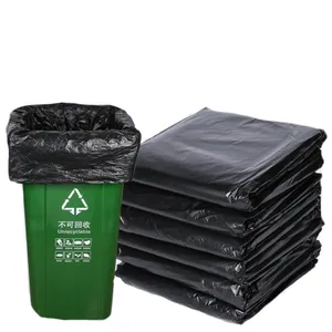 厂家批发13 33 50 60加仑垃圾袋定制标志家用工业重型垃圾袋