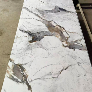 PVC đá cẩm thạch Hội Đồng Quản trị đá nhựa UV tấm Tường Bảng điều khiển tường đá cẩm thạch tấm Carbon <span class=keywords><strong>Slate</strong></span> đá cẩm thạch - Product Image 1