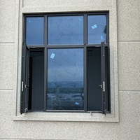 Diseño moderno particularmente popular Ventanas abatibles de estilo abierto abatible de adentro hacia afuera Económico con vidrio templado de hardware ancho