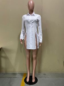 MOL6074 Elegante Camicia Lunga da Donna con Bottoni, Blusa Primaverile per Ragazze, Design Ampio e Comodo con Patchwork - Product Image 4