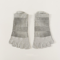 Chaussettes à cinq doigts en nylon à séchage rapide, respirantes, antibactériennes et désodorisantes, avec empeigne large, plusieurs couleurs disponibles