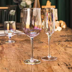 Coupe en cristal Golden Edge Coupe à <span class=keywords><strong>vin</strong></span> de fruits Coupe en <span class=keywords><strong>verre</strong></span> à pied haut <span class=keywords><strong>Verre</strong></span> à <span class=keywords><strong>vin</strong></span> rouge Champagne - Product Image 5
