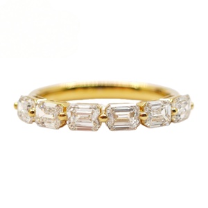 Bague de fiançailles en or massif 18 carats avec diamant de laboratoire cultivé, vente en gros, unisexe/hommes/femmes, usage quotidien, fête, anniversaire, cadeau de mariage - Product Image 1