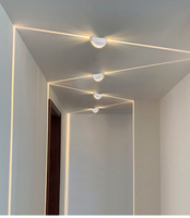 Lámparas de Pared Semicirculares, Focos Cálidos Blancos para Ventana, Lámpara de Pared para Entrada de Hotel, Pasillo, Balcón, de Aluminio, Impermeable