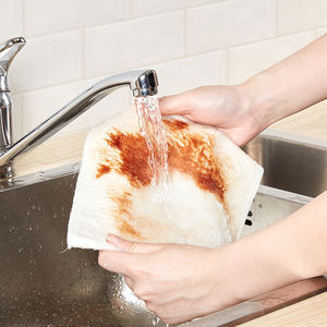 Serviette de cuisine en viscose 7x9 pouces, réutilisable, très absorbante, légère, séchage rapide, sans bords, sans peluches, pour la cuisine - Product Image 2