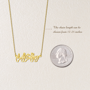 Collana Personalizzata con Linguaggio dei Segni in Acciaio Inossidabile Inciso, Gioiello Ricordo con Segno Manuale Personalizzato - Product Image 5