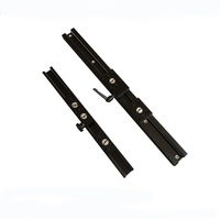 Guide linéaire à double axe en aluminium noir SGR avec bloc coulissant à rouleaux SGB, rail de guidage linéaire CNC pour machines